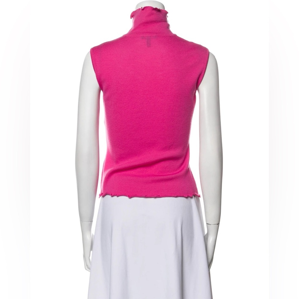 🚨Sold 🚨Escada Fuchsia Ruffled Tank Top - Picture 3 of 3